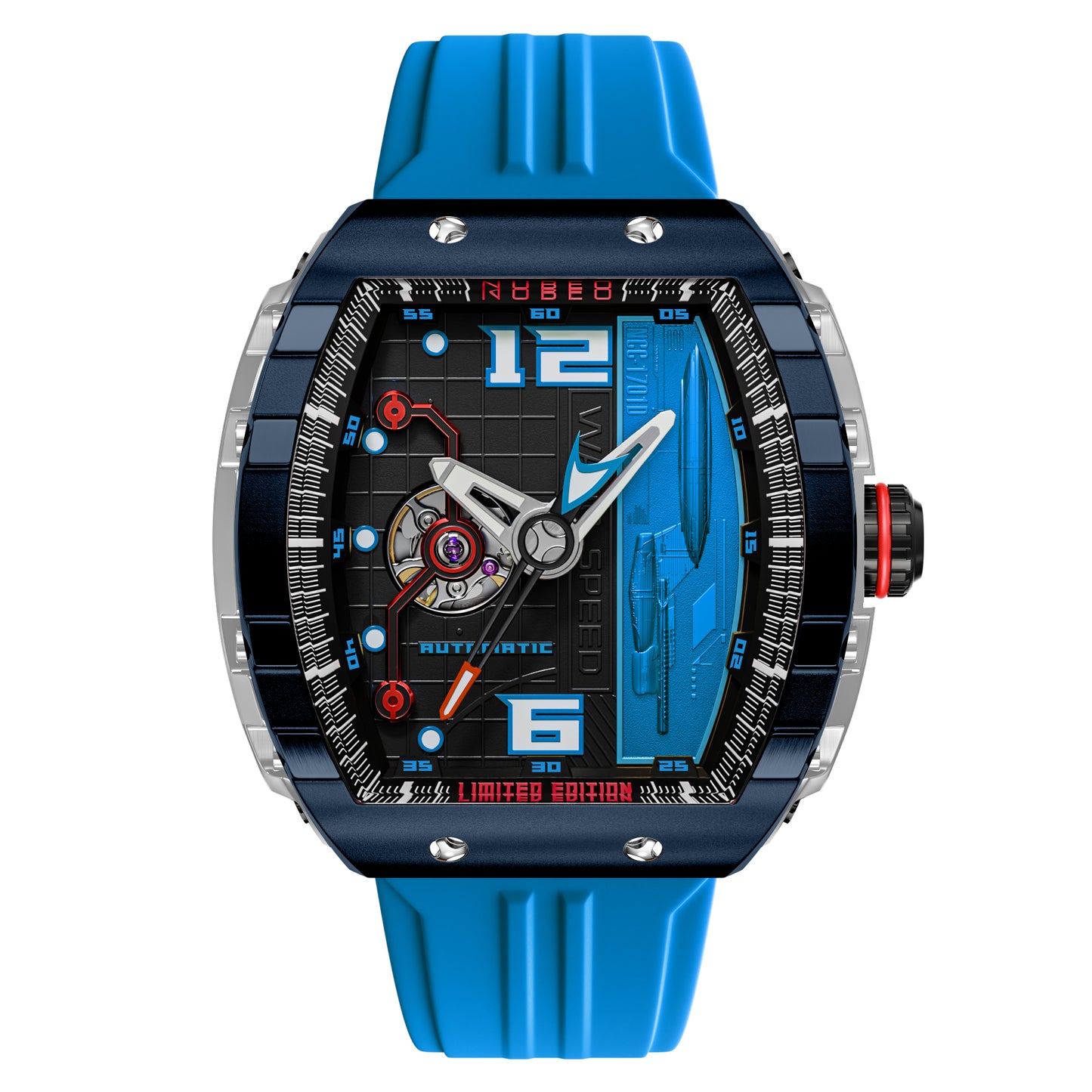 Magellan Automatic Star Trek Warp Speed Limited Edition Nubeo Watch - Troi Blue