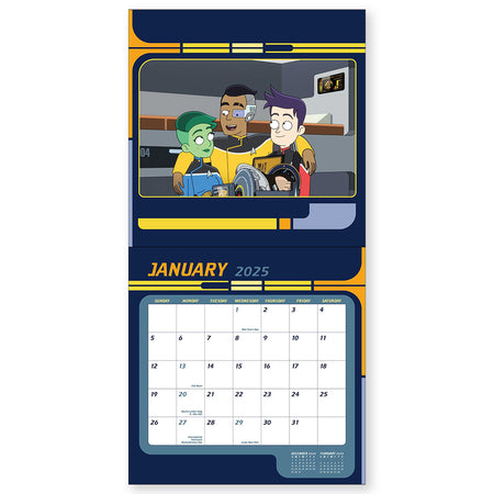 Star Trek Lower Decks 2025 Wall Calendar