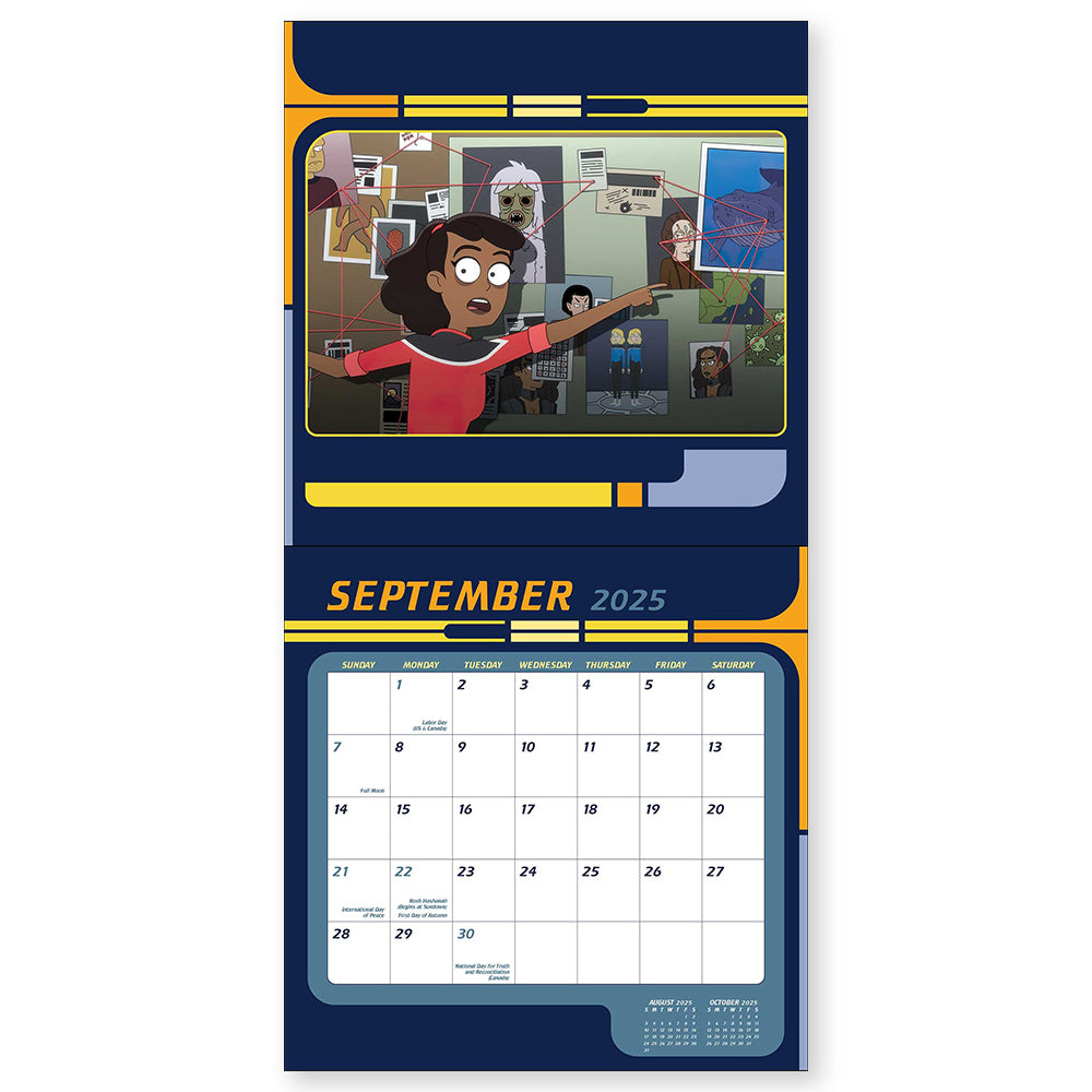 Star Trek Lower Decks 2025 Wall Calendar