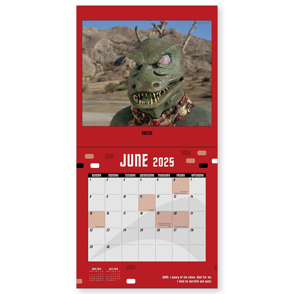 Star Trek The Original Series 2025 Wall Calendar