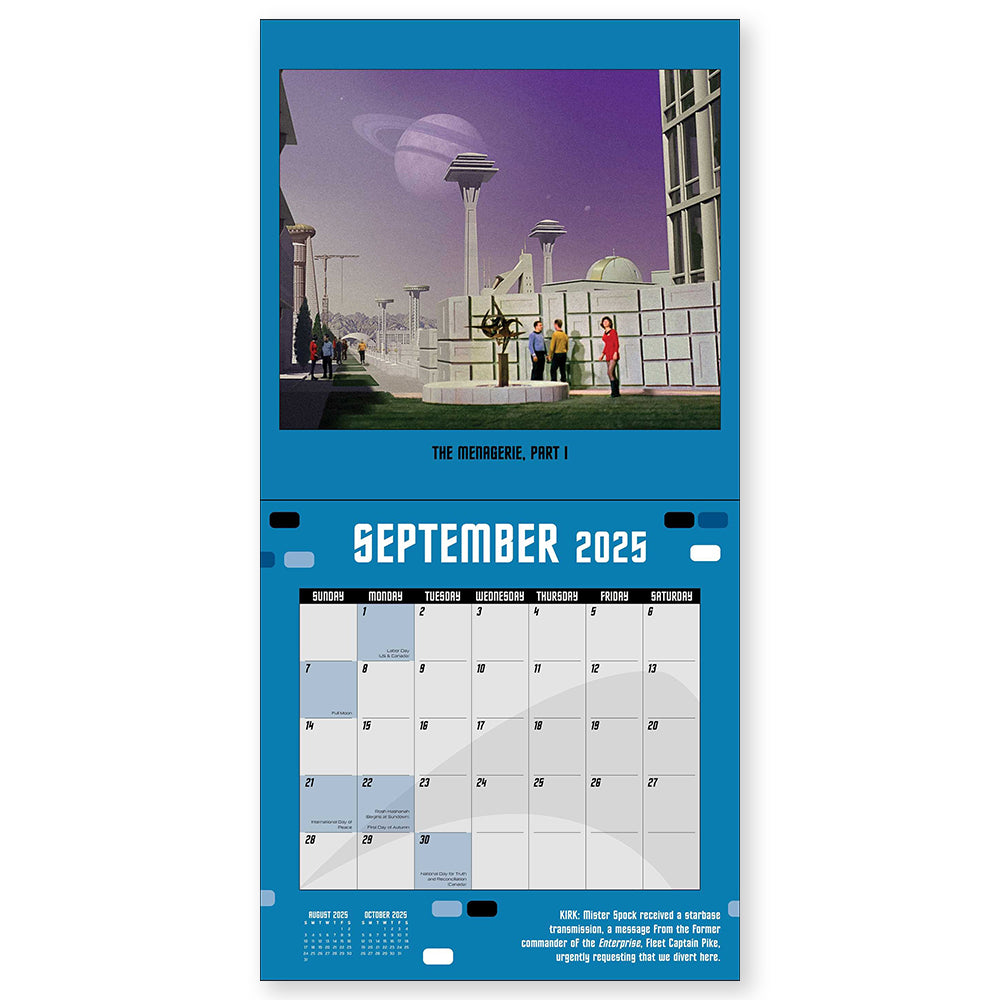 Star Trek The Original Series 2025 Wall Calendar