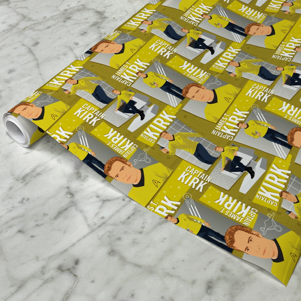 Star Trek: The Original Series Kirk Gift Wrap