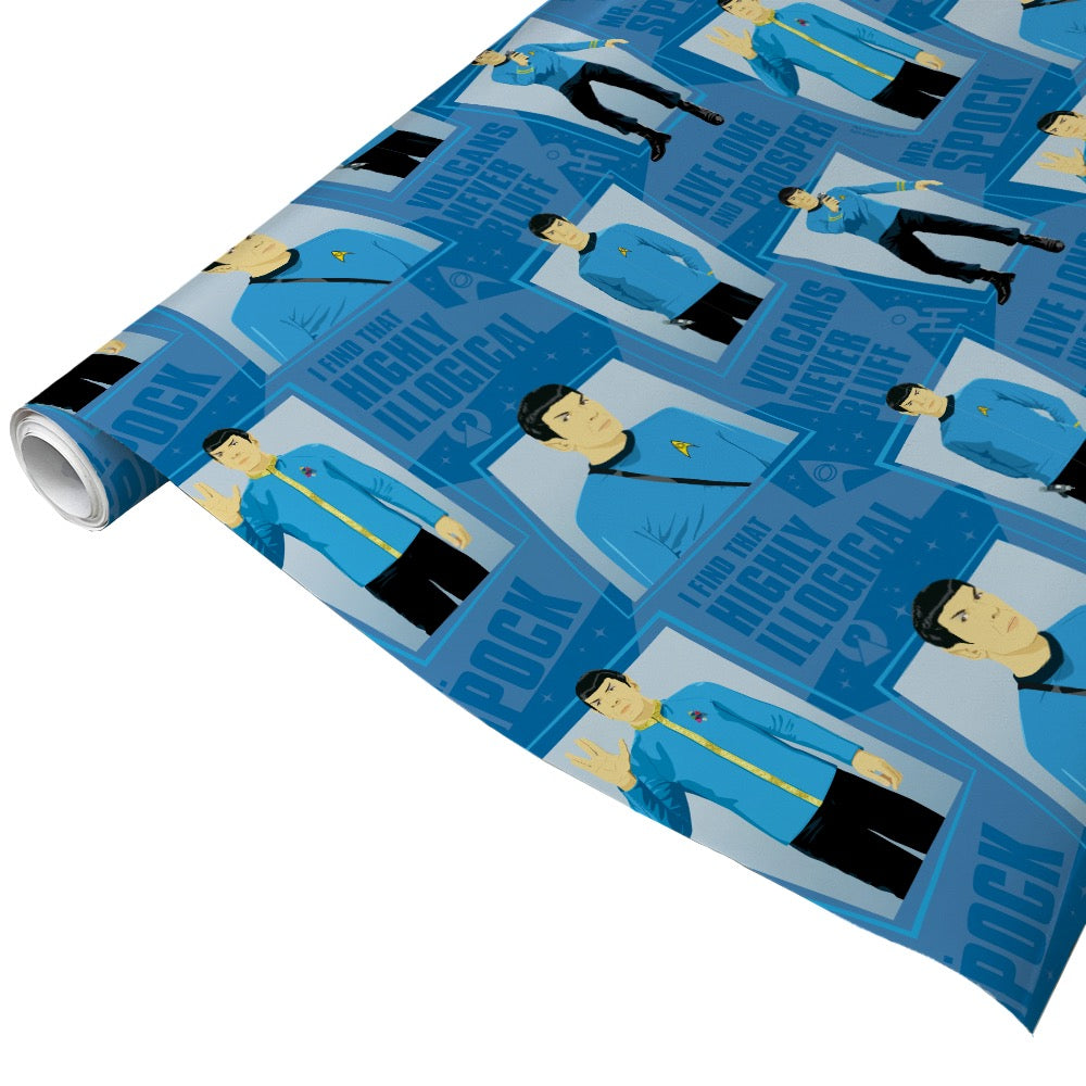 Star Trek: The Original Series Spock Gift Wrap