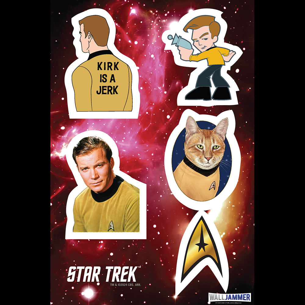 Star Trek: The Original Series Kirk Wall Sticker Sheet