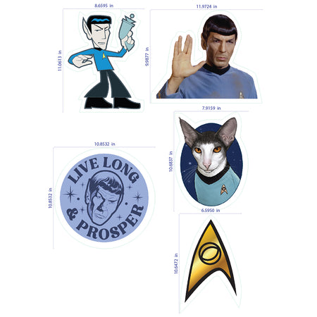 Star Trek: The Original Series Spock Wall Sticker Sheet