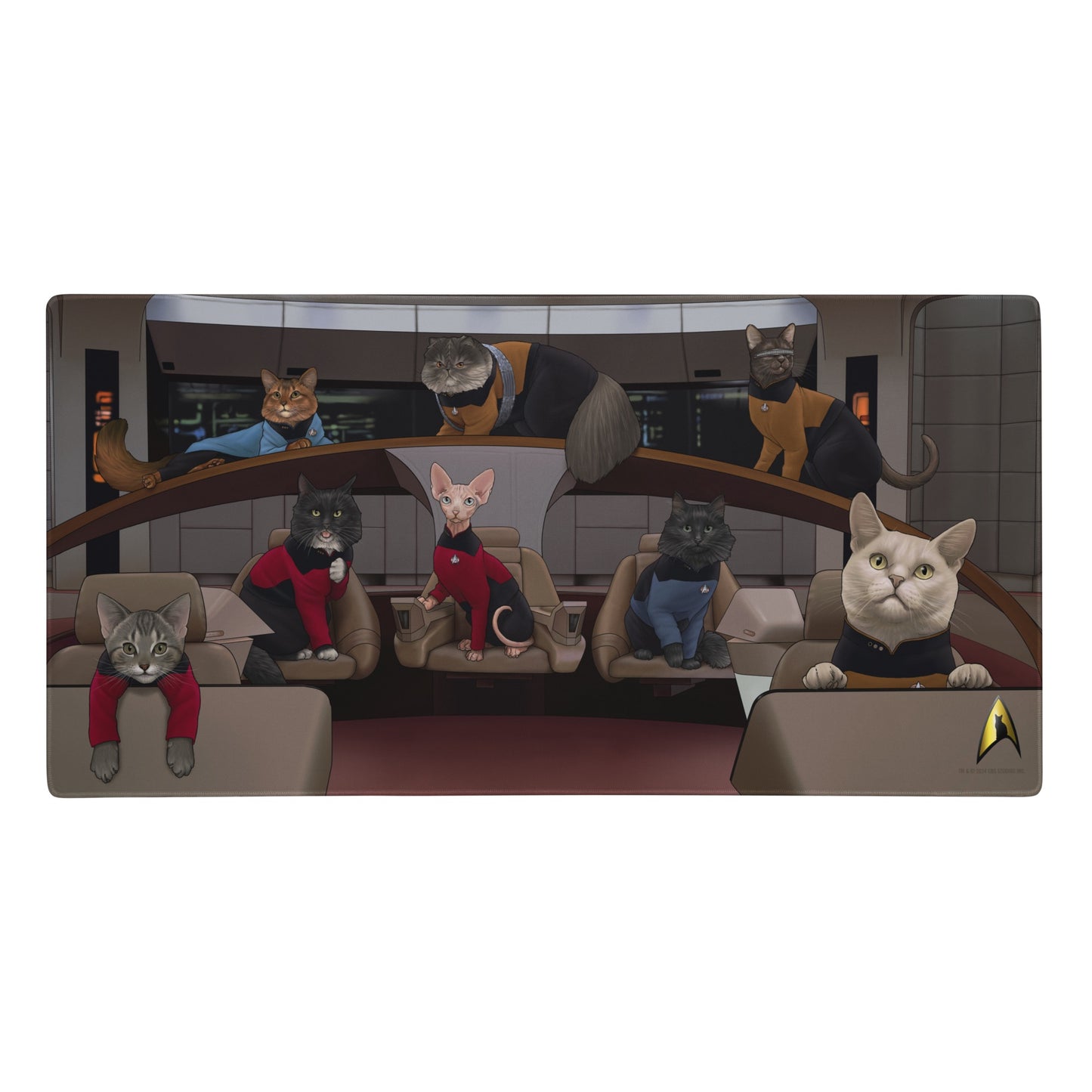 Star Trek: The Original Series Crew Cats Gaming Mat