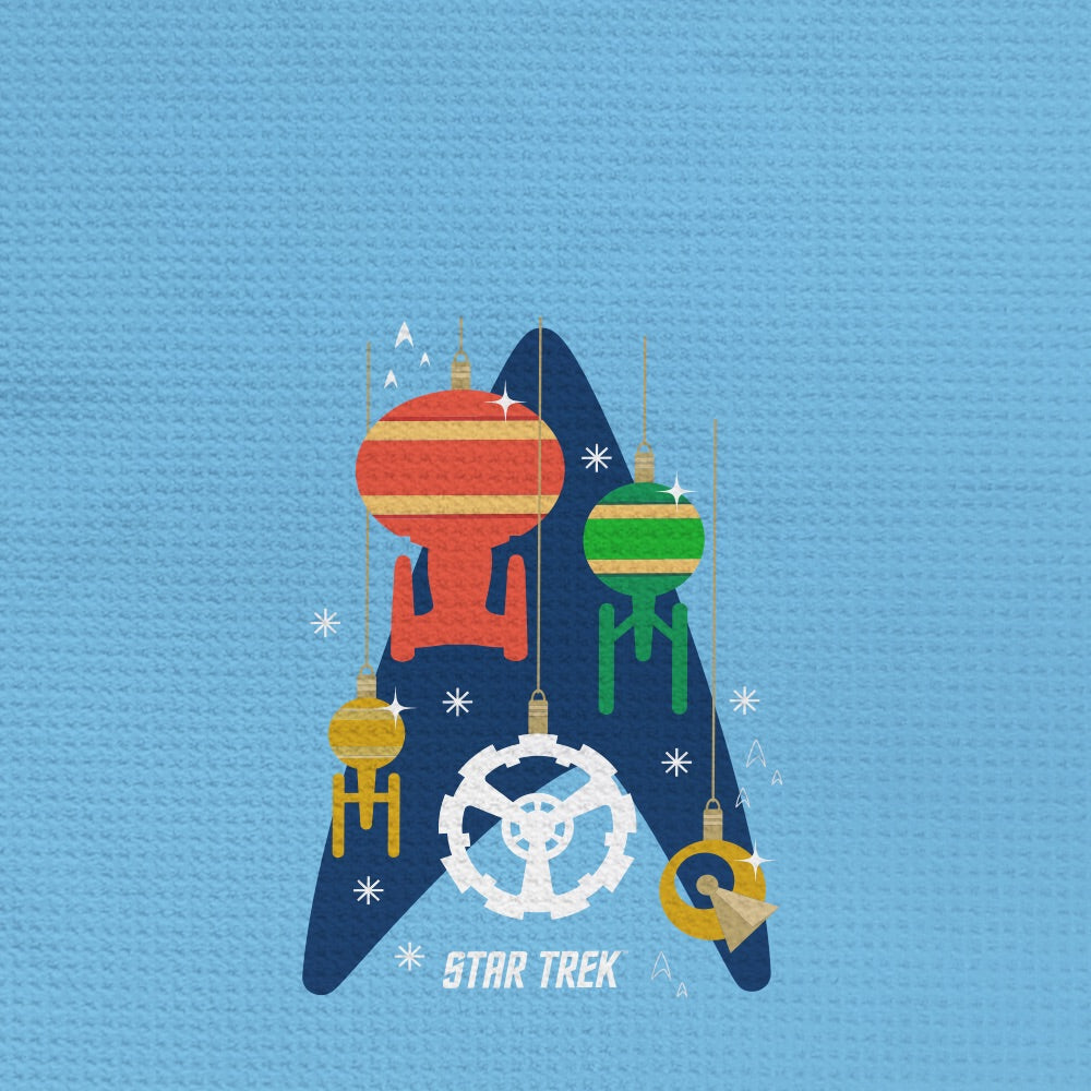 Star Trek Ships of the Line Holiday Kitchen Towel