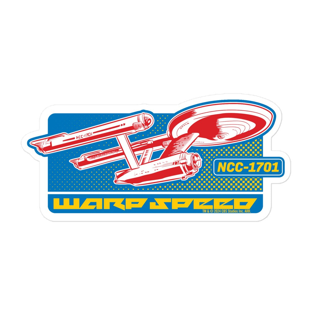 Star Trek: The Original Series Warp Speed Die-Cut Sticker