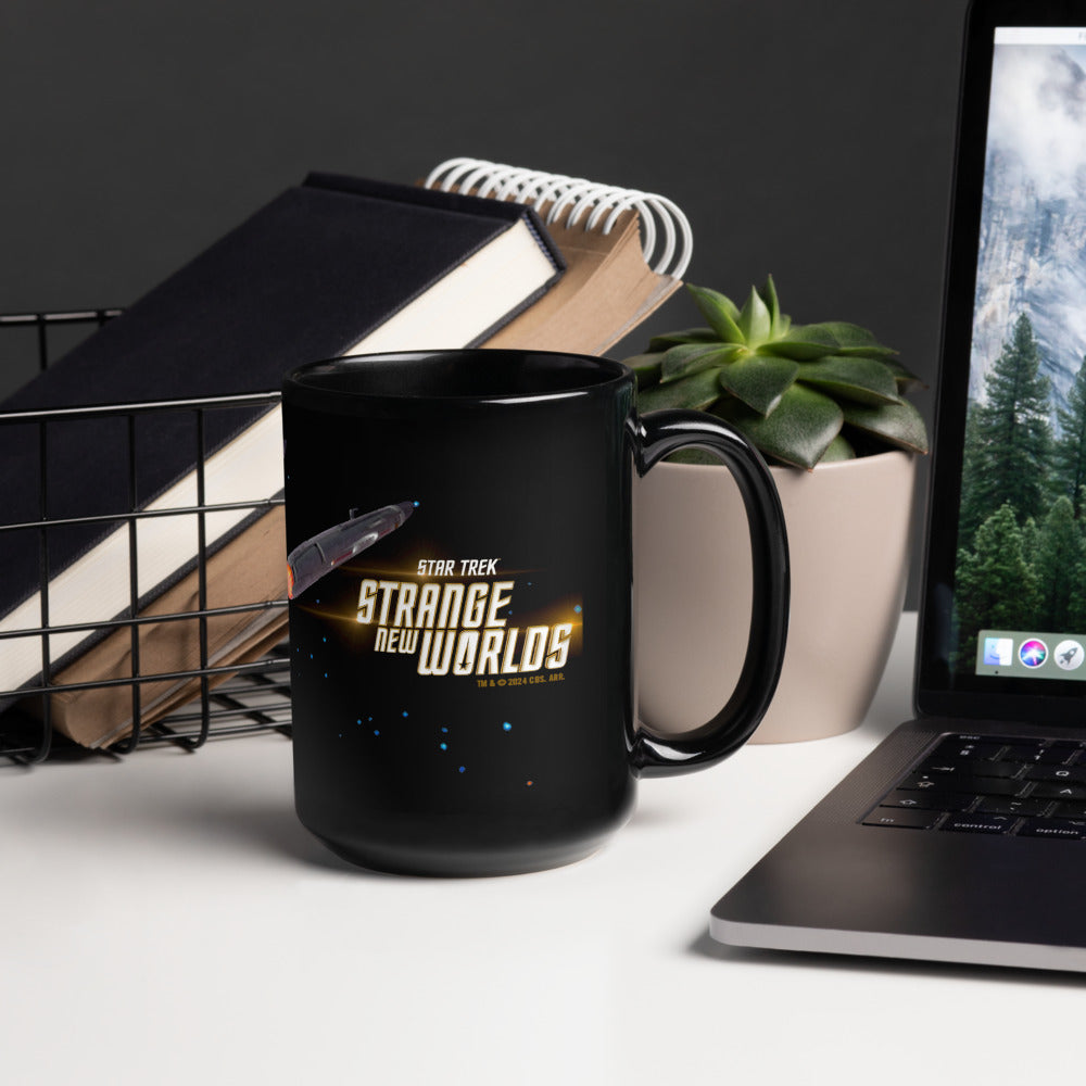 Star Trek: Strange New Worlds Enterprise Black Mug