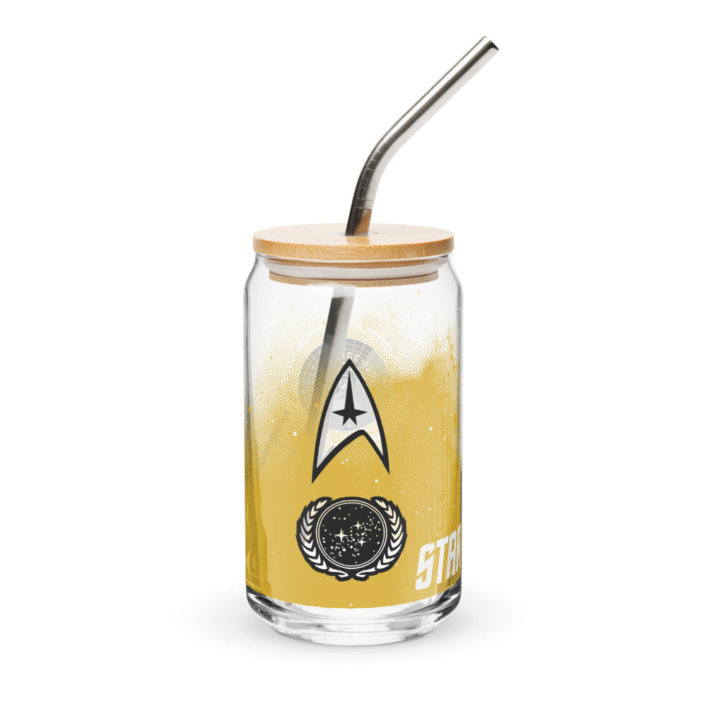 Star Trek: The Original Series Enterprise Can Shaped Glass