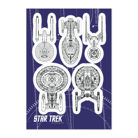 Star Trek Ships Of The Line Sticker Sheet