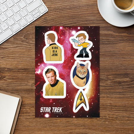 Star Trek: The Original Series Kirk Sticker Sheet