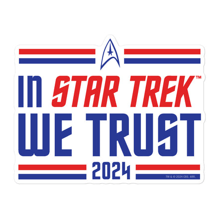 Star Trek In Star Trek We Trust Sticker