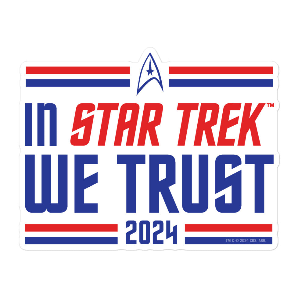 Star Trek In Star Trek We Trust Sticker