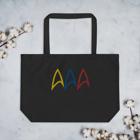 Star Trek Live Long Prosper Delta Embroidered Eco Tote Bag