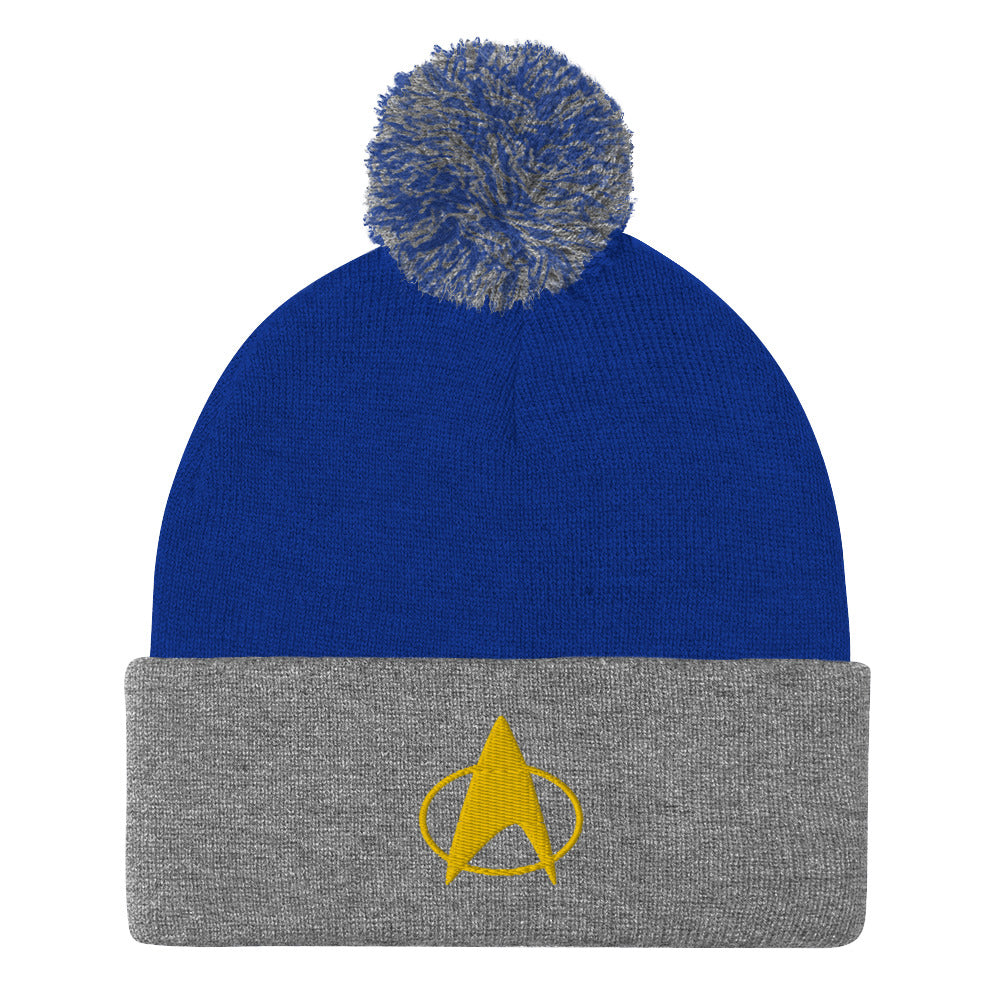 Star Trek: The Next Generation Delta Embroidered Pom Pom Knit Beanie