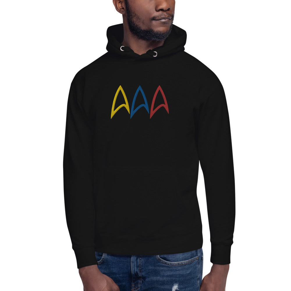 Star Trek Live Long Prosper Delta Embroidered Hoodie