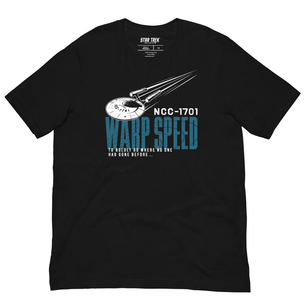 Star Trek NCC-1701 Warp Speed Unisex T-Shirt