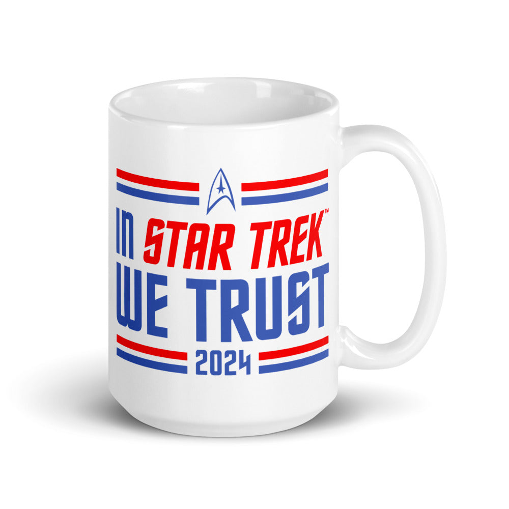 Star Trek In Star Trek We Trust White Mug