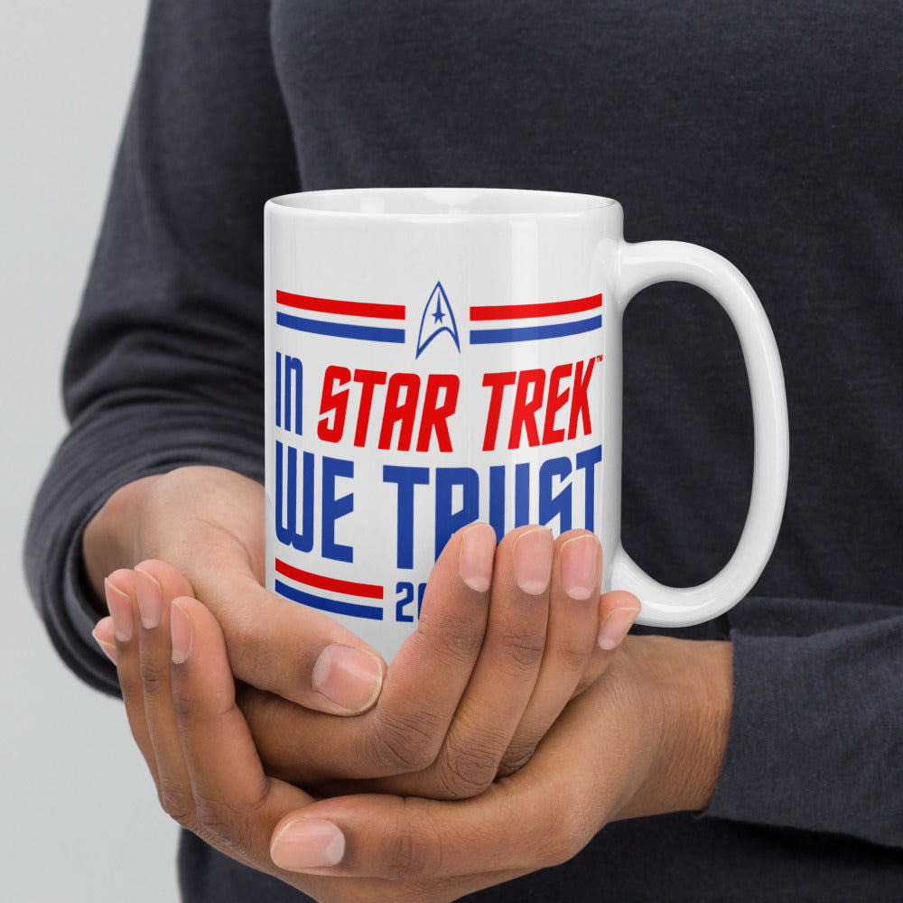 Star Trek In Star Trek We Trust White Mug