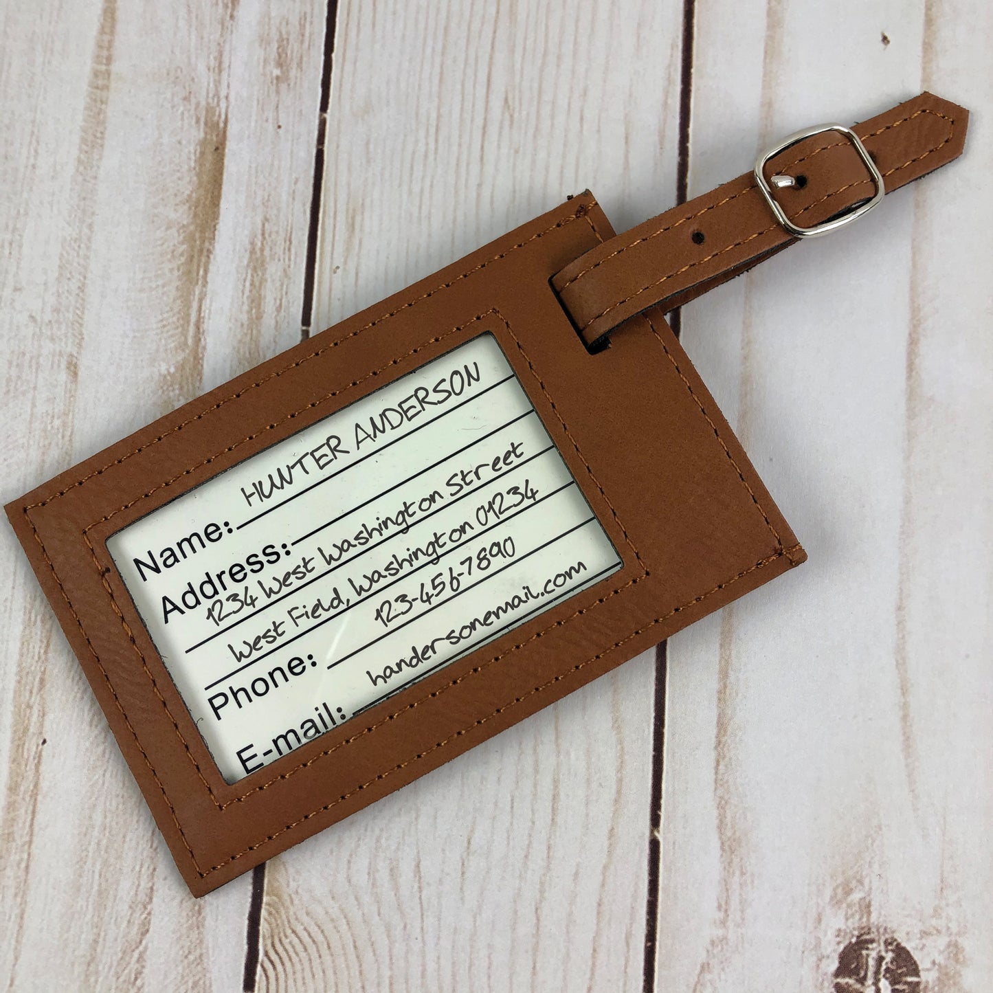 Star Trek: Voyager Personalized Leather Luggage Tag