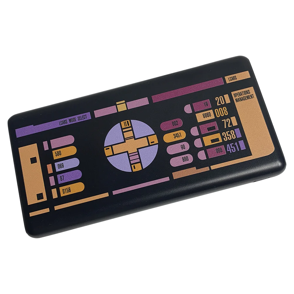 Star Trek: The Next Generation Slim 10,000mAh Triple Charging Power Bank With LCARS Design