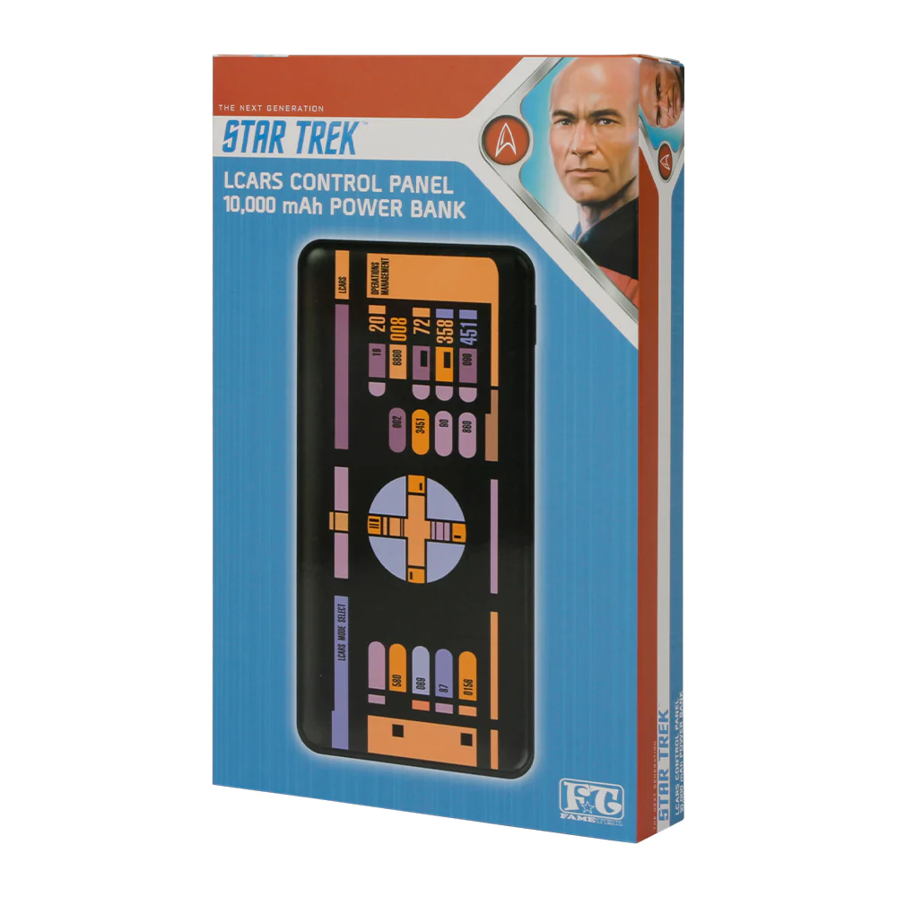 Star Trek: The Next Generation Slim 10,000mAh Triple Charging Power Bank With LCARS Design