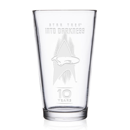 Star Trek XII: Into Darkness 10th Anniversary Laser Engraved Pint Glass