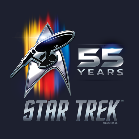 Star Trek 55th Anniversary Adult Short Sleeve T-Shirt