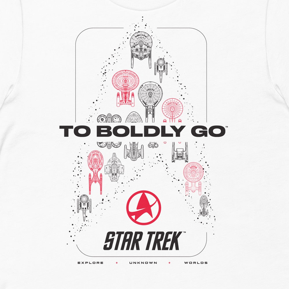 Star Trek To Boldly Go Short Sleeve T-Shirt