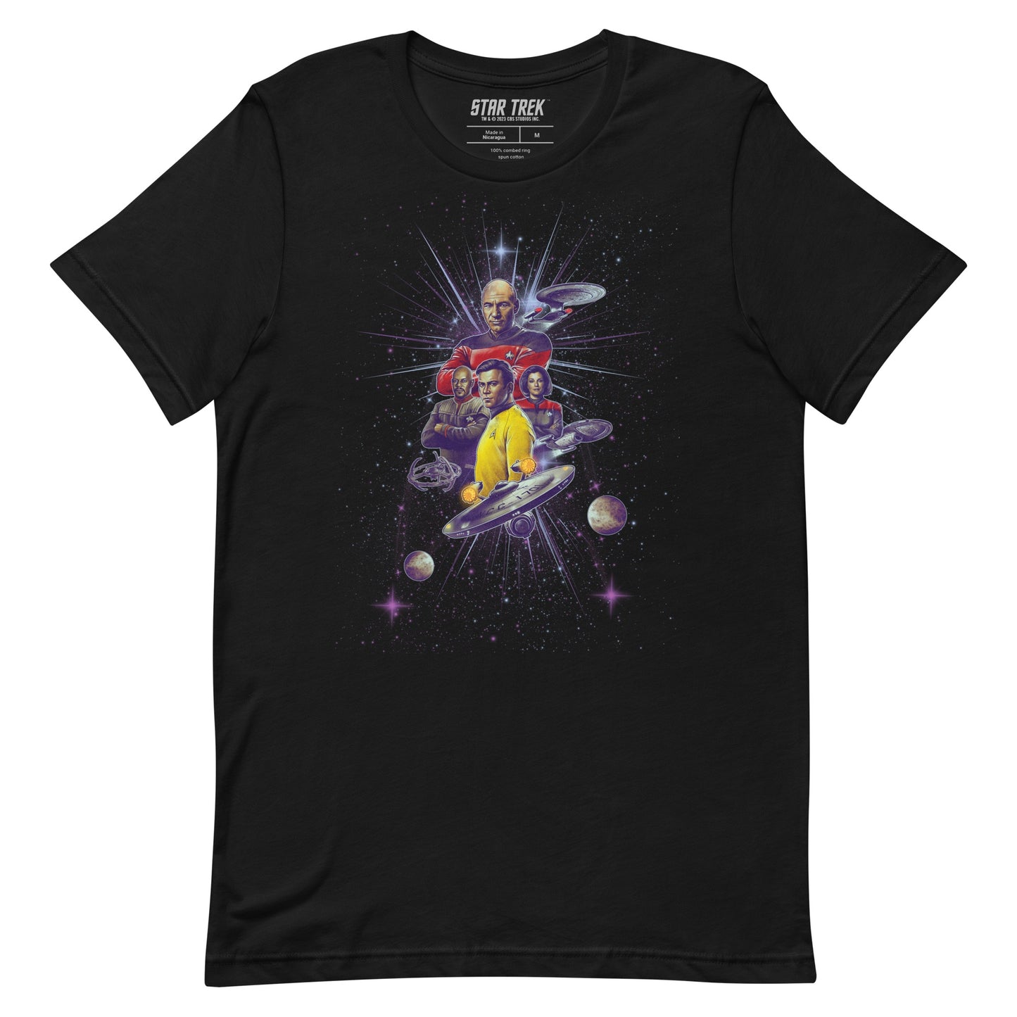 Star Trek Captains Adult T-Shirt