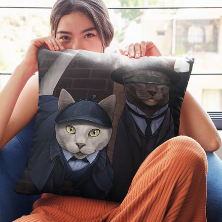 Star Trek: The Next Generation Detective Cats Pillow - 16" x 16"