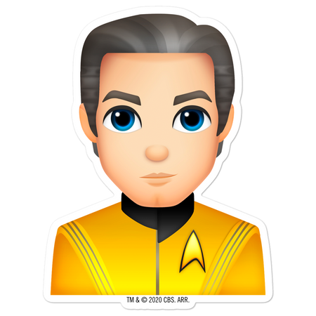 Star Trek: Strange New Worlds Pike Emoji Die Cut Sticker