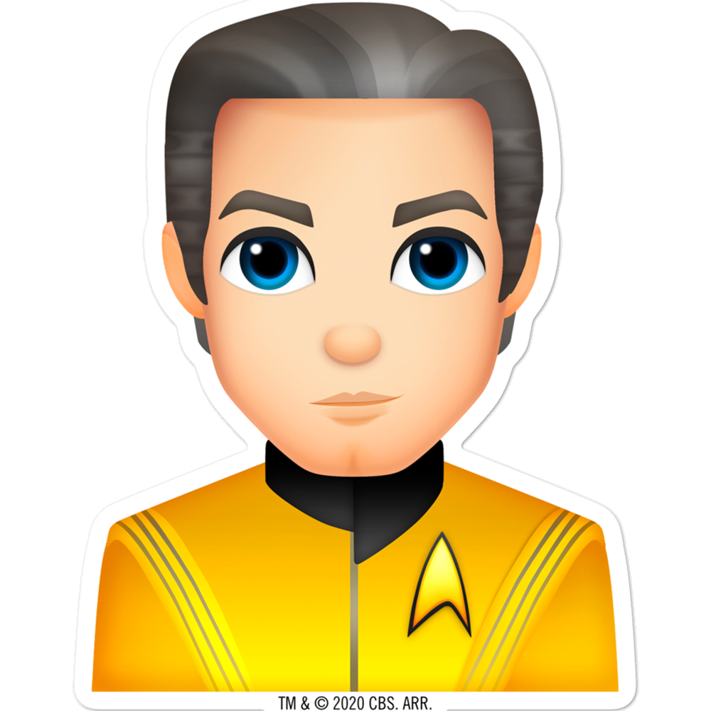 Star Trek: Strange New Worlds Pike Emoji Die Cut Sticker