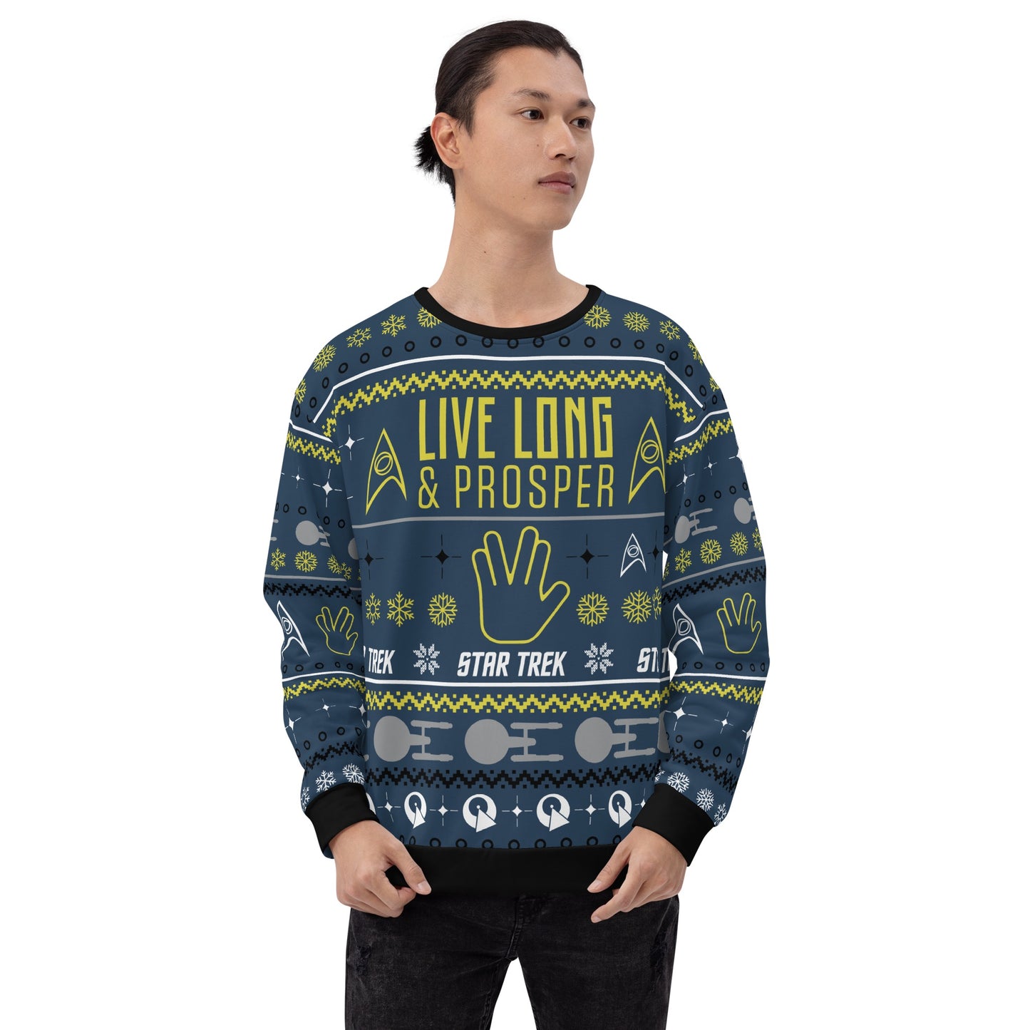 Star Trek Live Long & Prosper Holiday Crewneck Sweatshirt