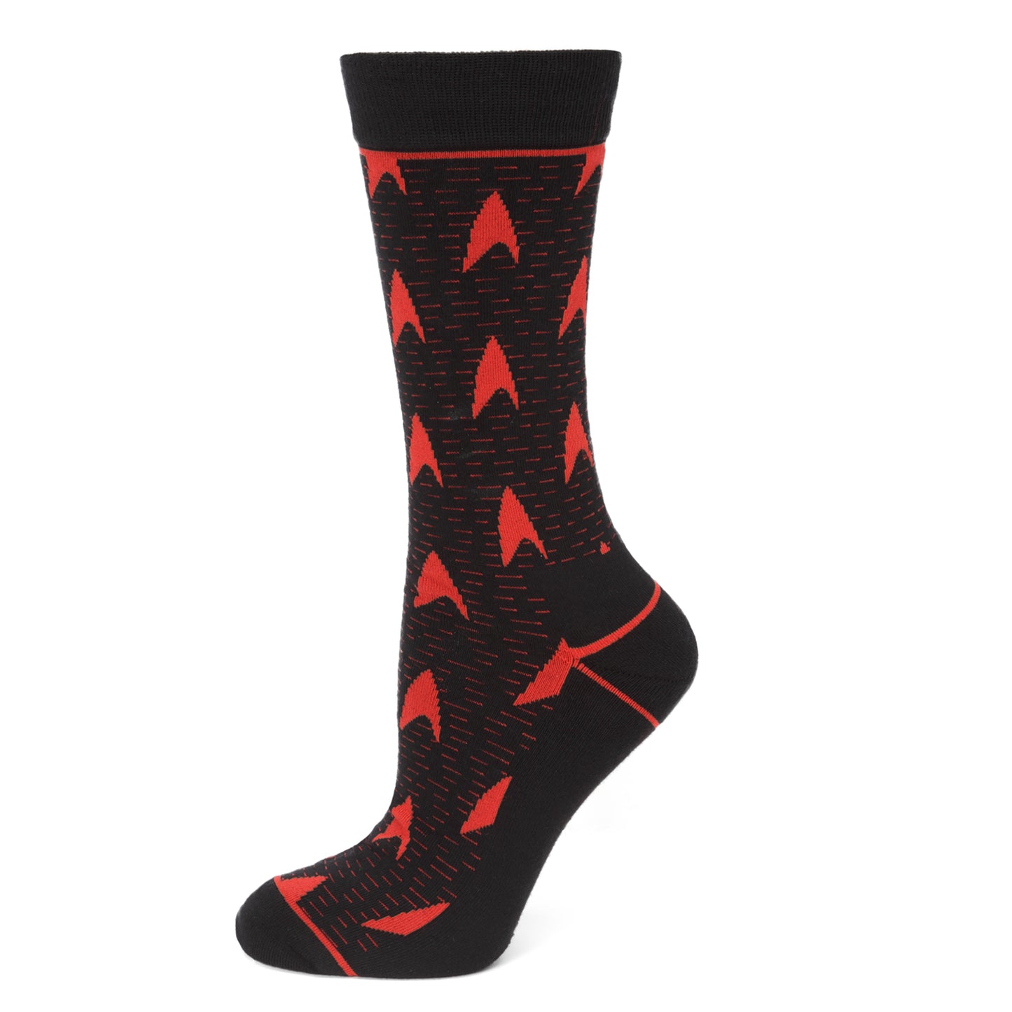 Star Trek Red Delta Shield Black Men's Socks