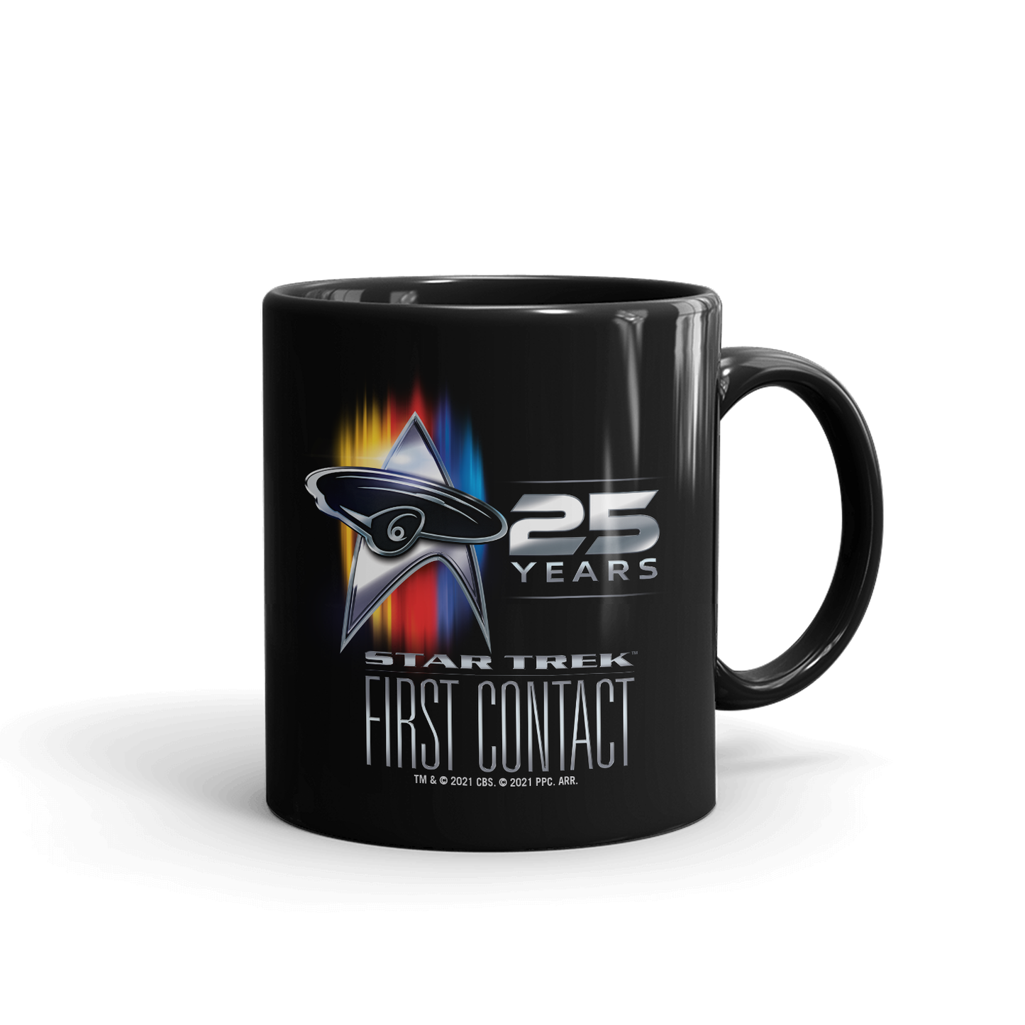 Star Trek: First Contact 25th Anniversary Black Mug