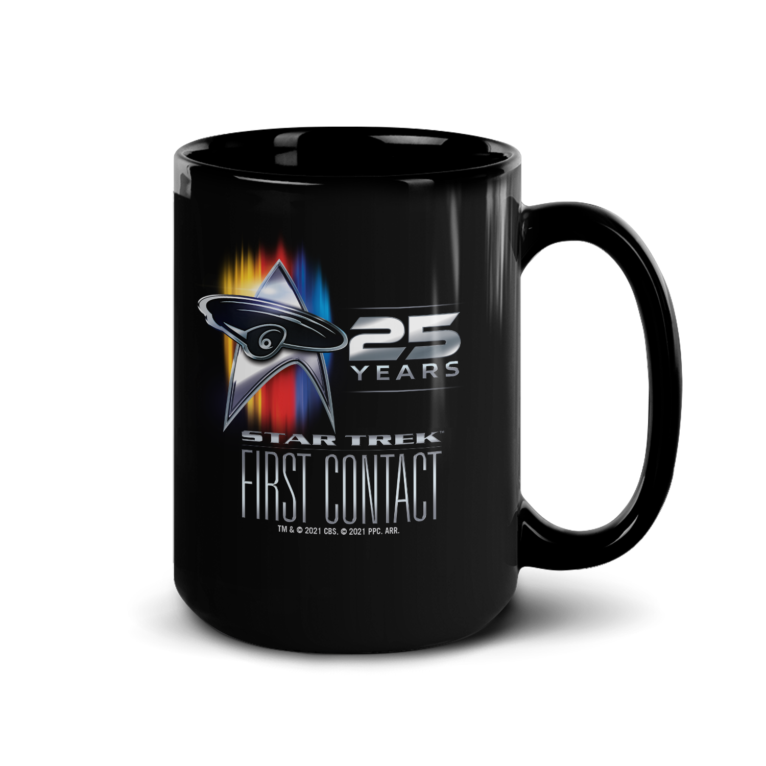 Star Trek: First Contact 25th Anniversary Black Mug