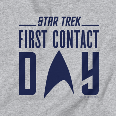 Star Trek: First Contact Blue Logo Crewneck Sweatshirt