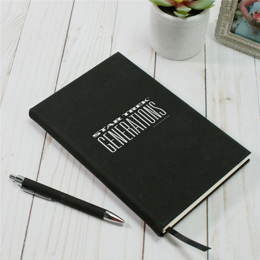 Star Trek: Generations Logo Laser Engraved Notebook