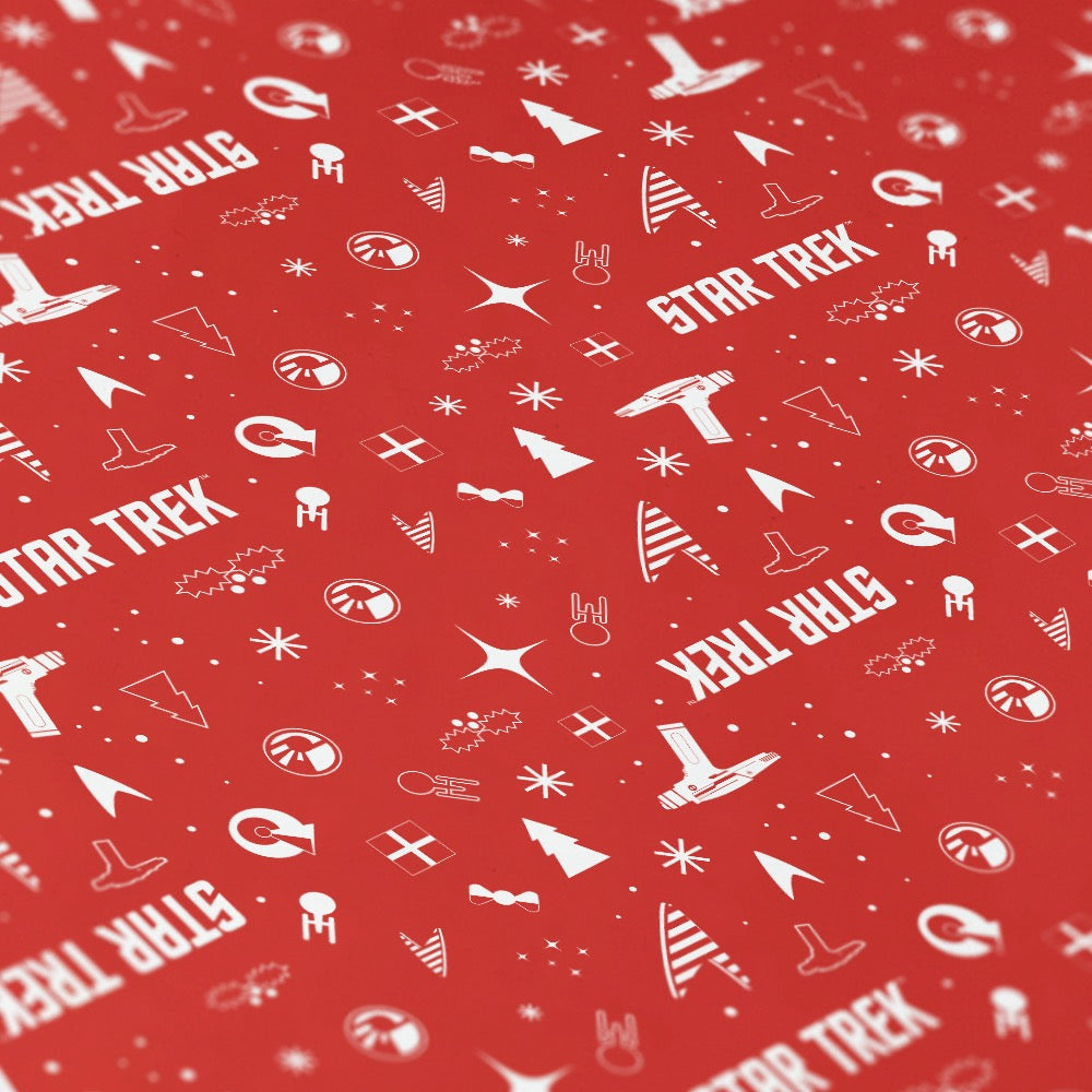 Star Trek Holiday Icons Wrapping Paper