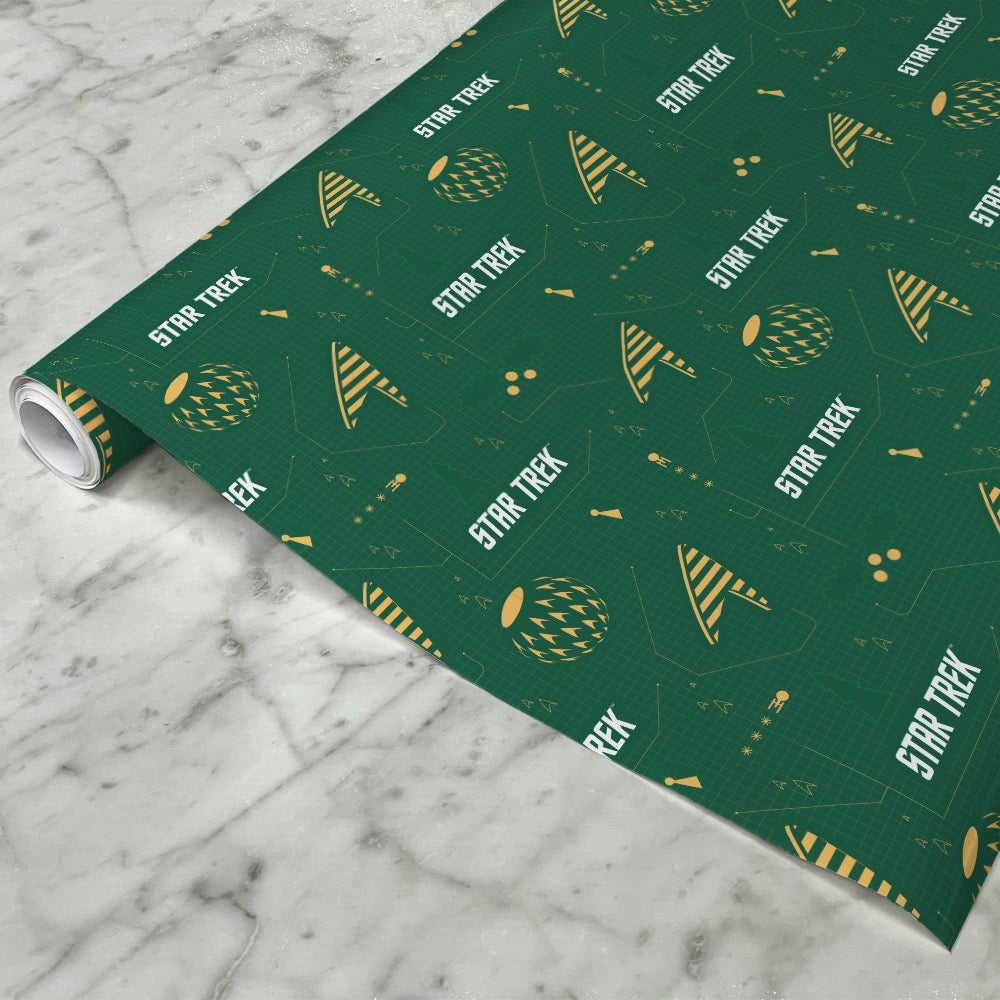 Star Trek Delta Holiday Wrapping Paper