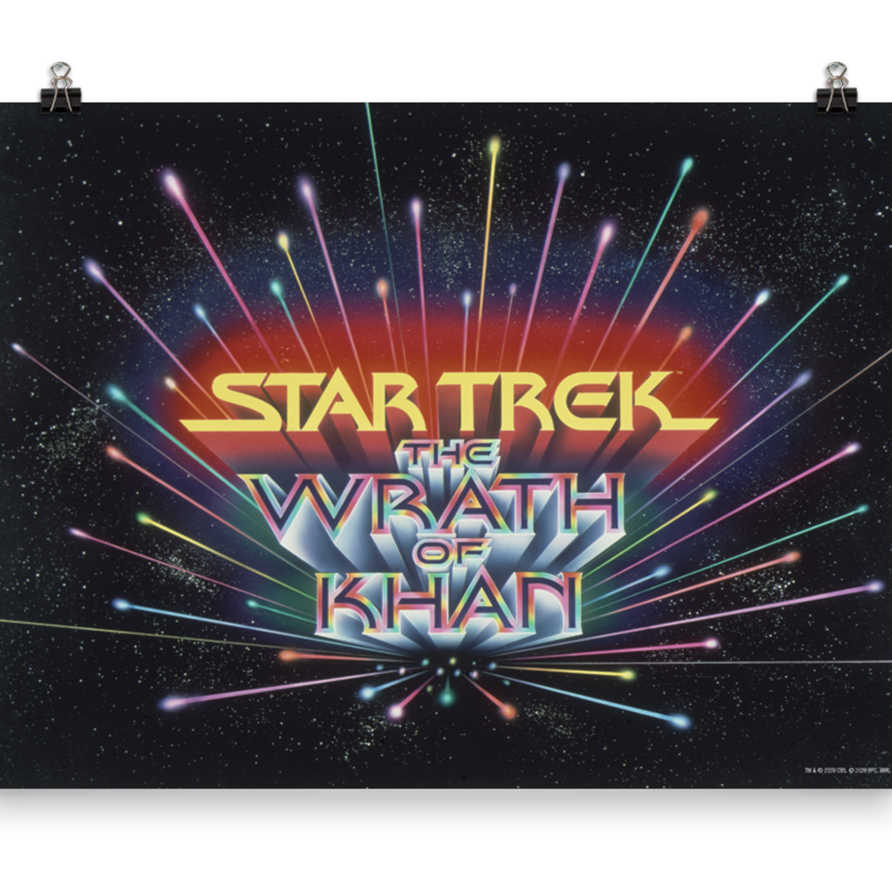 Star Trek II: The Wrath of Khan Premium Satin Logo Poster