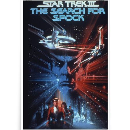 Star Trek III: The Search for Spock Premium Satin Poster