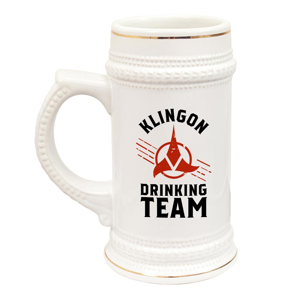 Star Trek Klingon Drinking Team 20oz Ceramic Beer Stein