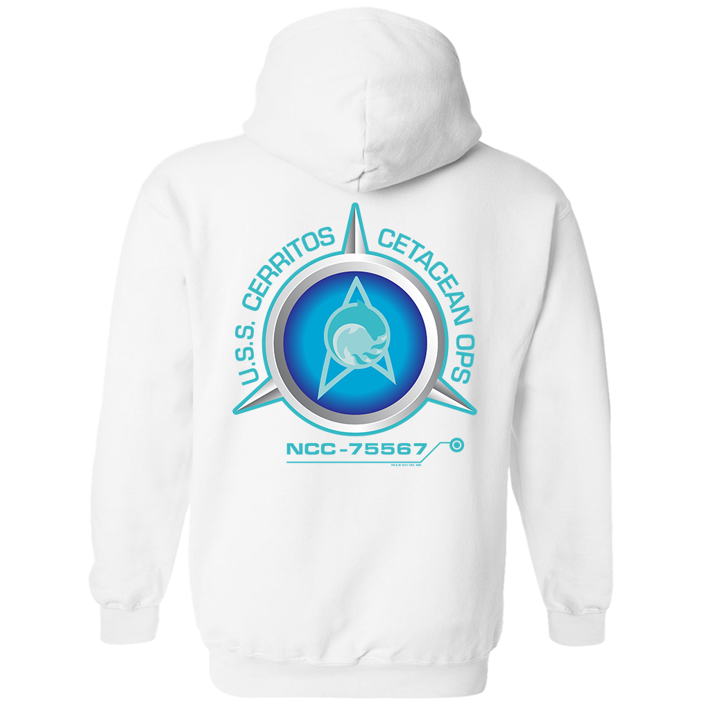 Star Trek: Lower Decks Cetacean Ops Delta Logo Fleece Hooded Sweatshirt