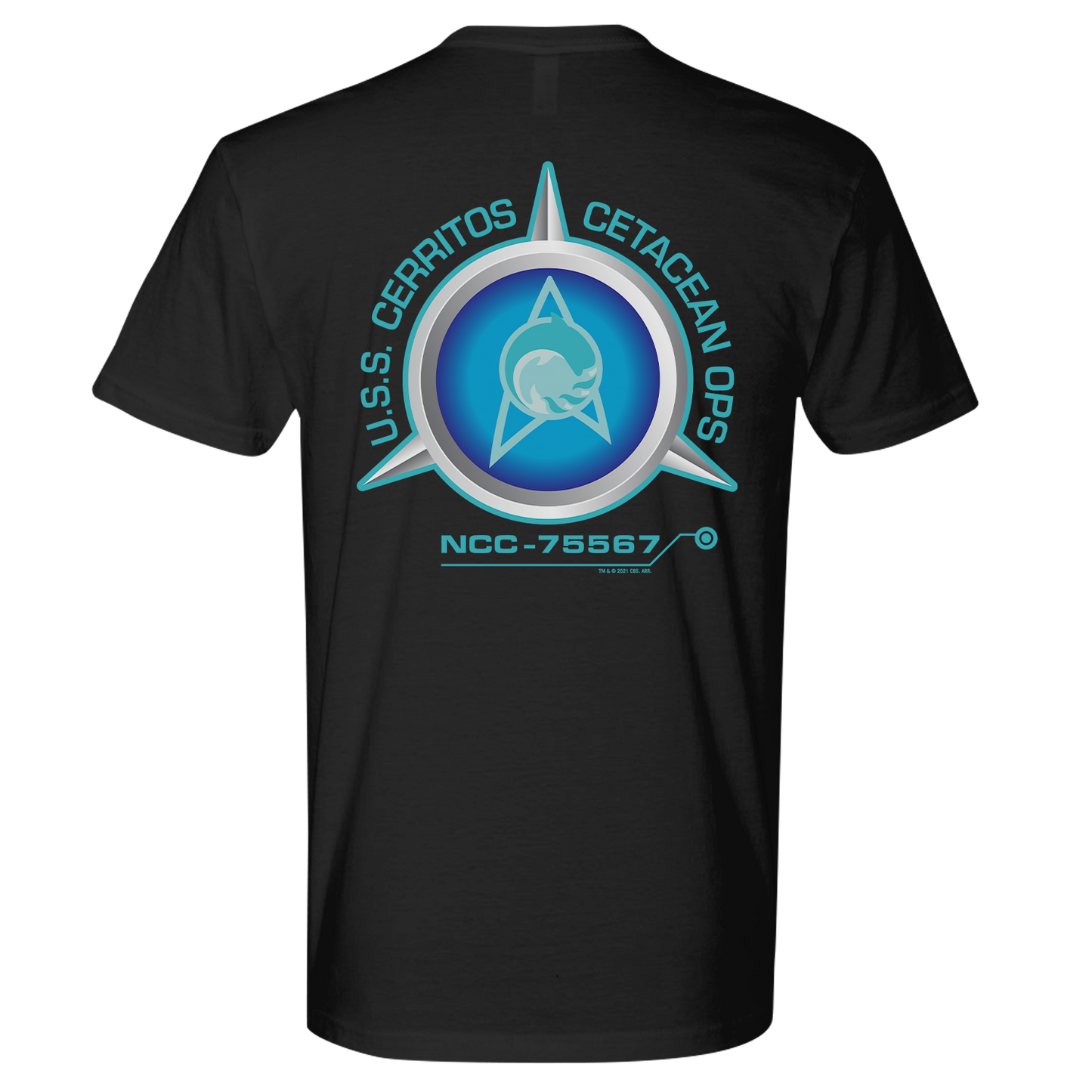 Star Trek: Lower Decks Cetacean Ops Delta Logo Adult Short Sleeve T-Shirt