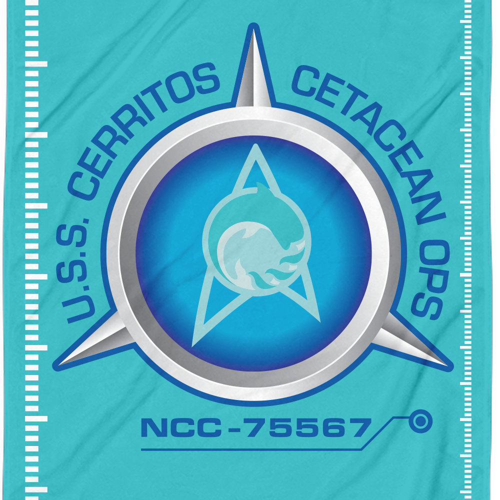 Star Trek: Lower Decks Cetacean Ops Delta Logo Beach Towel