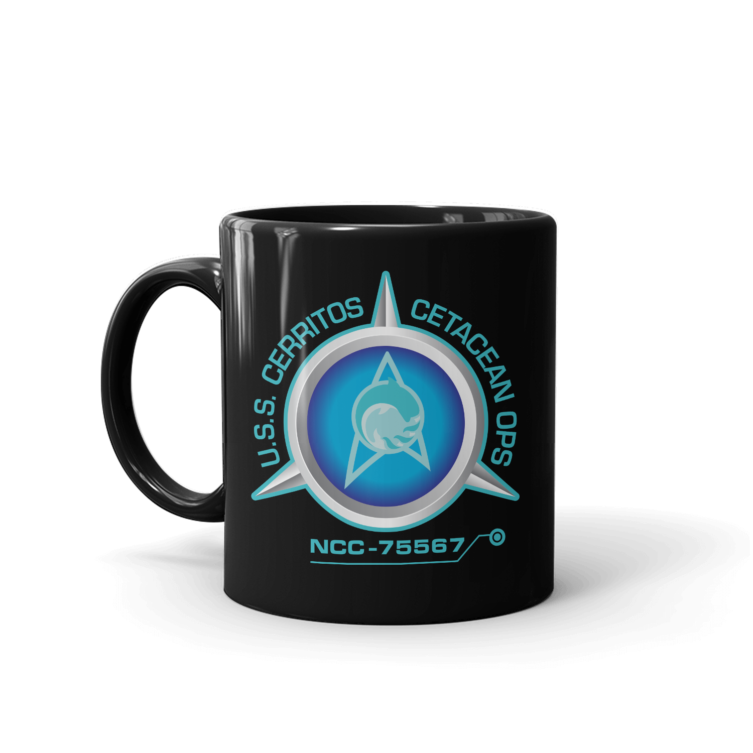 Star Trek: Lower Decks Cetacean Ops Delta Logo White Mug