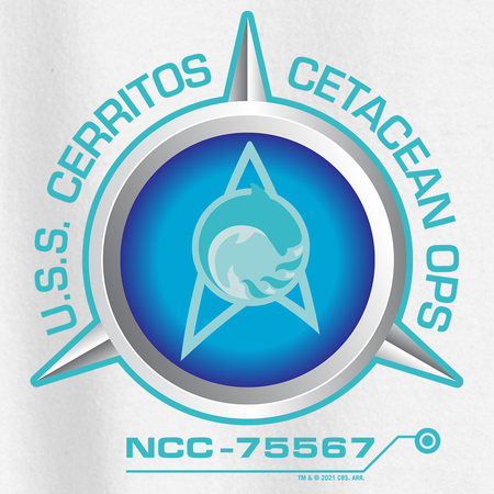 Star Trek: Lower Decks Cetacean Ops Delta Large Logo  Fleece Crewneck Sweatshirt